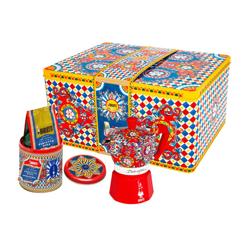 Bialetti D&G Moka 3 cup & coffee tin